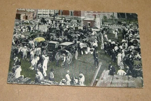 Tarjeta postal c1910 Market Day at City Market Rockford Illinois IL - Imagen 1 de 2