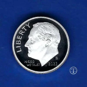 2022 S Silver Proof Roosevelt Dime-99.9% Silver-Gem Proof-IN STOCK - Picture 1 of 1