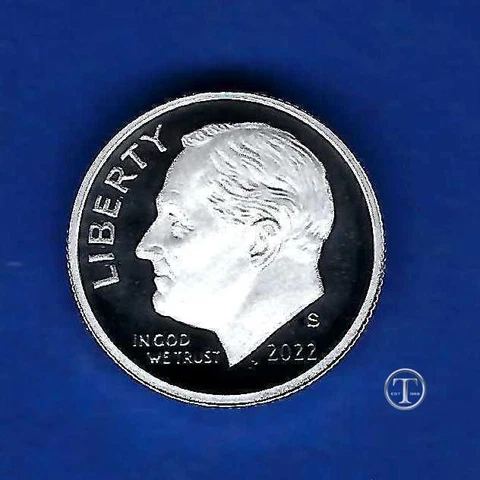2022 S Silver Proof Roosevelt Dime-99.9% Silver-Gem Proof-IN STOCK Cover