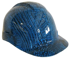 Cappello rigido idro immerso stile berretto Ridgeline personalizzato pelle Gator blu chiaro - Foto 1 di 2