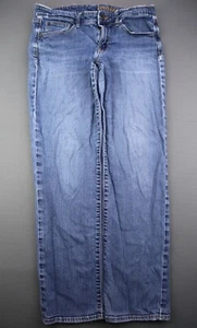 Gap Premium Damenjeans Straight Mid Rise Distressed Größe 12/31a (32x28) - Bild 1 von 8