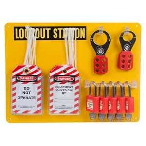 Lockout Lock ES-5L-2P-Y - komplett 5 Lock Lockout Station & Zubehör - Bild 1 von 1