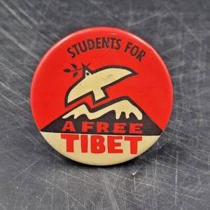 Students For A Free Tibet 1.75" Pinback Button - Picture 1 of 5