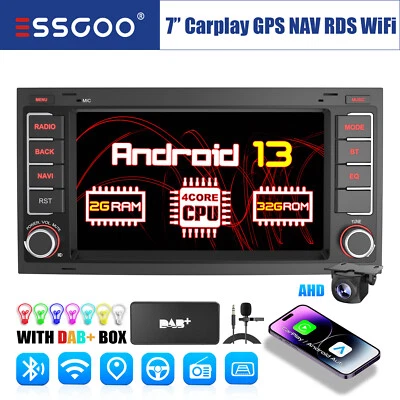 DAB+ Carplay Für W T5 Transporter Touareg Autoradio Android 13 2+32G GPS +Kamera - Bild 1 von 4
