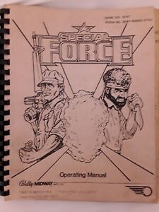 Bally Midway Special Forces Pinball Machine Operating Manual Original