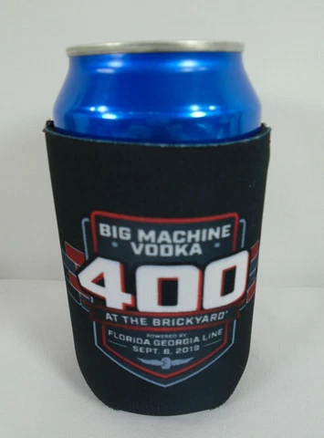 2019 Big Machine Vodka 400 At The Brickyard Event Can Cooler Collector Indy Cover