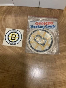 Vintage Boston Bruins Hockey Crest & Decal/Sticker NHL - Picture 1 of 4