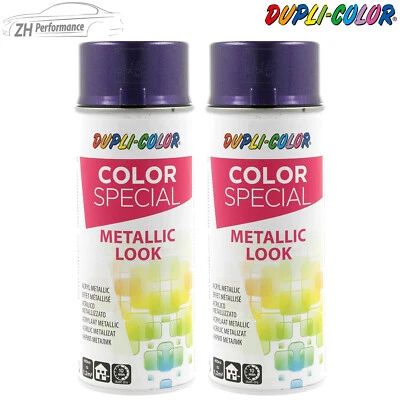 2x DUPLI COLOR Cars Metallic Lackspray Sprühlack Metallic-Lack blaulila 400ml - Bild 1 von 2