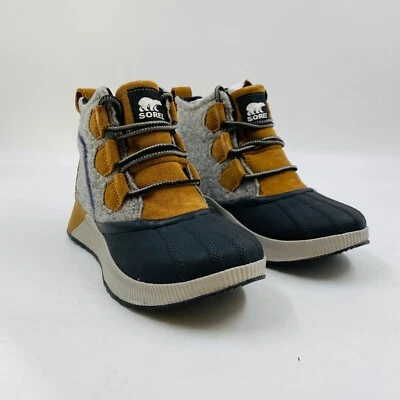 Botas Impermeables De Cuero Suede Marrón Gris Para Mujer EUR 36.5 UK 3.5 US 5.5 - Imagen 1 de 4