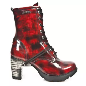 NEW ROCK ANKLE BOOTS ENKELLAARZEN M-TR001-C19 TRAIL GOTHIC ROCK NEW - EU 38 - Foto 1 di 8