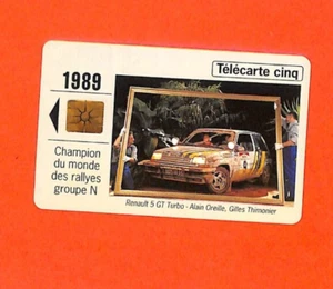 TELECARTE FRANCE TELECOM / RENAULT SPORT / RENAULT 5 GT TURBO 1994 - Picture 1 of 2