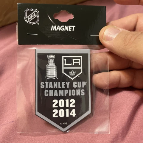 Los Angeles Kings 2X Stanley Cup Banner Magnet NHL Cover