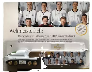 Miniatur Werbetruck LKW Bitburger EM 2004 DFB Zukunfts-Truck OVP - Bild 1 von 1