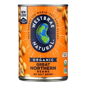 Westbrae Foods Organic Great Northern Beans - Case of 12 - 15 oz. - Picture 1 of 2