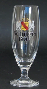 SCHNITZER BRAU Germania birra tedesca 0,3 L / 10 oz piedi alti vetro trasparente - Foto 1 di 3