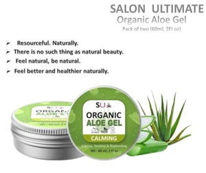 2X 100% Pure Aloe Vera Gel Organic Skin Moisturiser Aloe Gel For Hair & Skin UK - Picture 1 of 3