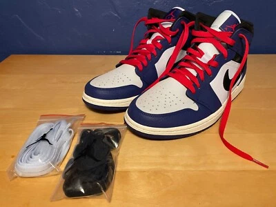 ¡NUEVO! - Air Jordan 1 Retro Mid SE Deep Royal Blue Negro 2018 - M 11 Foto 1 de 4