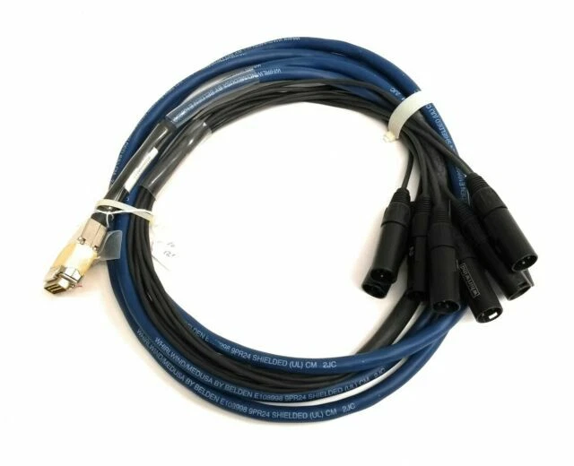 Whirlwind MT8FM25 Medusa 8-Channel 3 Pin Fan Snake Cable