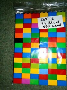 Lego Duplo Basic set of 84 2X2 stud multi coloured bricks pack weighs 560grm