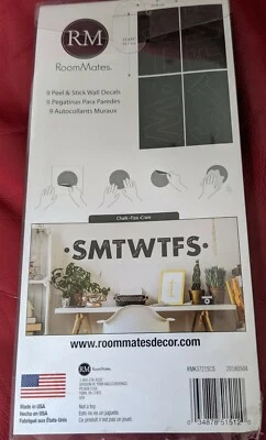 Compañeros de habitación pelar y pegar decoración de pared letras negras para tomar el sol Foto 1 de 3