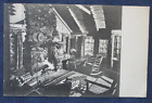 1947 Rutland Vermont Long Trail Lodge Ledges Cabin Interior Postcard & Cancel
