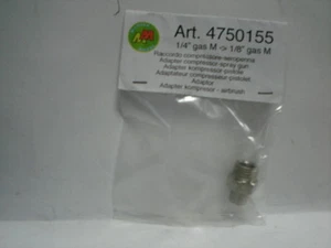 MANTUA ART 4750155 1/4'' GAS M -> 1/8'' GAS M RACCORDO COMPRESSORE AEROPENNA - Foto 1 di 1
