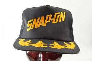 Cappello camionista vintage SNAP-ON USA K-BRAND nero berretto snapback UOVA STRAPAZZATE - Foto 1 di 10