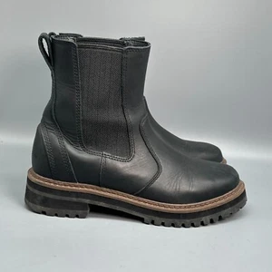 L.L.Bean Camden Hills Women's 8.5 Black Leather Chelsea Boots Pull-On Round Toe - Picture 1 of 10