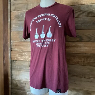 Woodford Reserve Distillery Men's Dark Red Sportiqe T-Shirt Lg Bourbon DSP-KY-52 - Image 1 of 4