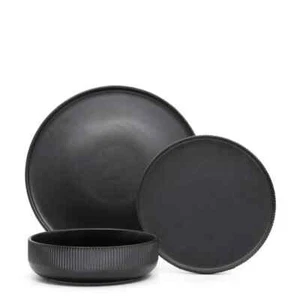 12 Piece Dinner Set 4xDinner/Side Plates/Bowls Dining Microwave Dishwasher Safe - Picture 1 of 14