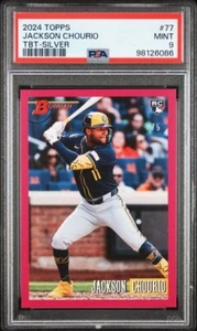 2024 Topps Bowman #77 Jackson Chourio TBT-Silver PSA 9 - Picture 1 of 2