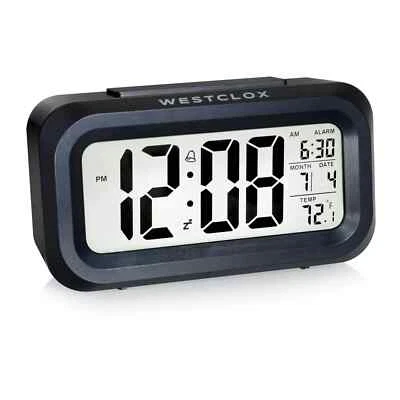 Westclox DIGITAL ALARM CLOCK | ASCENDING ALARM DATE TEMPERATURE LED Backlight - Image 1 of 4