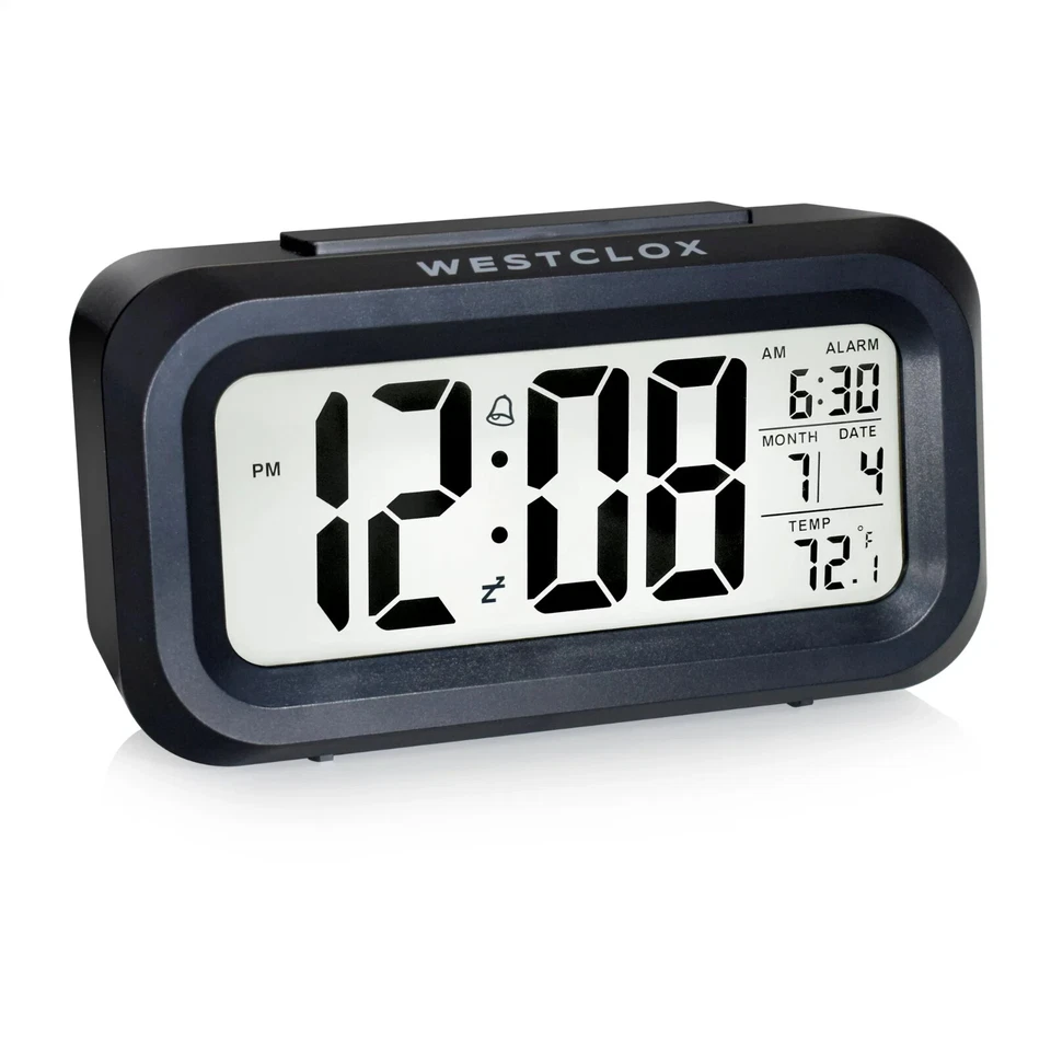 Westclox DIGITAL ALARM CLOCK | ASCENDING ALARM DATE TEMPERATURE LED Backlight - Image 1 of 4