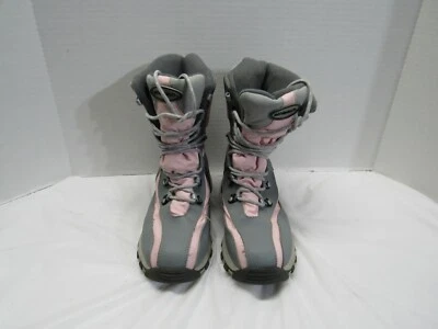Mujer ATHLETECH Resistente Invierno Botas de Nieve Zapatos Gris Rosa Talla 9 Foto 1 de 4