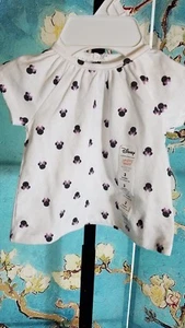 NWT Disney Jumping Bean Minnie Mouse Top, Size 3 Months, - Picture 1 of 3