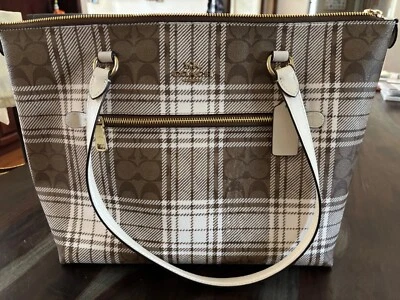 Bolso Coach Gallery a cuadros #C0553 Foto 1 de 4
