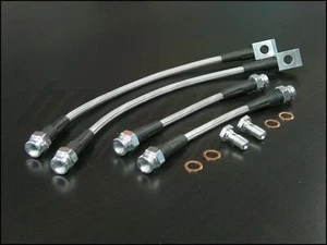 Techna-Fit Stainless Steel Braided Brake Lines 1995-2005 Chevrolet Cavalier - Picture 1 of 6