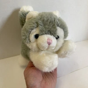 Peluche gatto gattino grigio Fiesta occhi azzurri peluche 8" posa - Foto 1 di 7