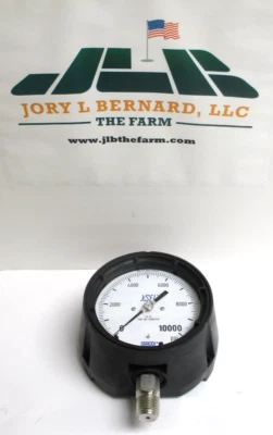 WIKA - XSEL  , 233.34 4.5 , 10,000-PSI , 1/2" SST MNPT LM, DRY GAUGE , SURPLUS - Image 1 of 4