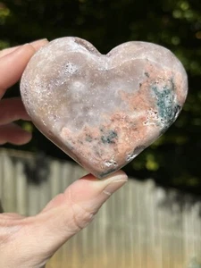 Pink Amethyst Druzy Heart - Crystal - 155g - 3 Inch - Picture 1 of 6