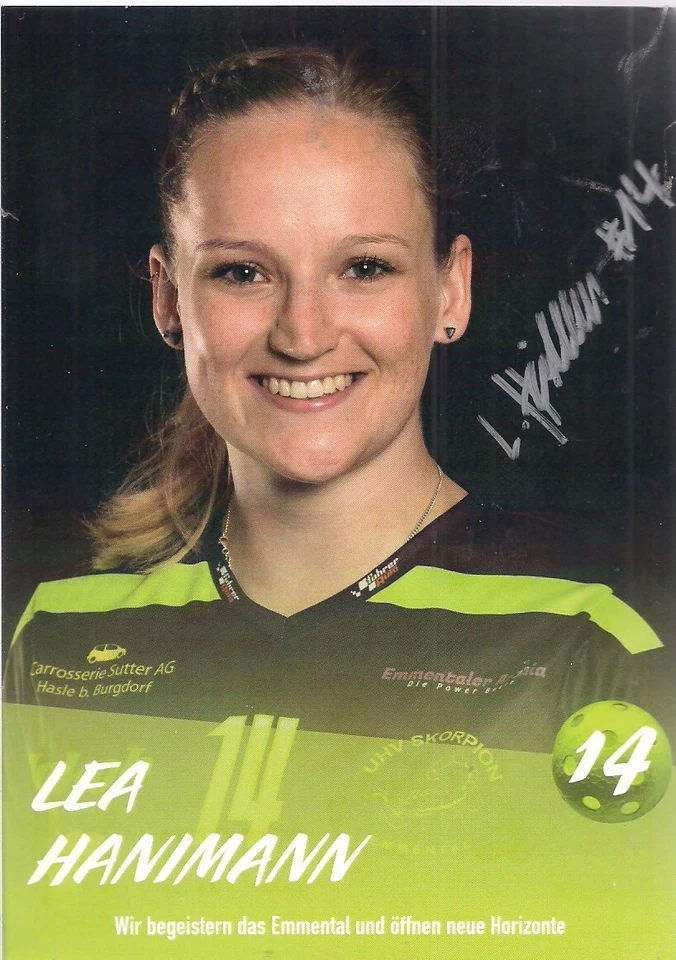 Autogramm Lea Hanimann Hockeyspielerin Schweiz Originalunterschrift - Bild 1 von 1