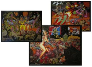 TODD SCHORR ALIENS, ROBOTS, HOT RODDERS 3 LOWBROW SPACE ART PRINTS SIGNED - Picture 1 of 4