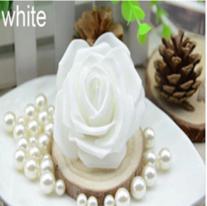 100-500pc White PE Foam Roses Artificial Flower Wedding Bride Bouquet Decor - Image 1 of 3