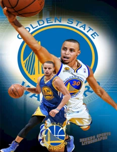 Golden State Warriors Lithograph print of Stephen Curry - Picture 1 of 1