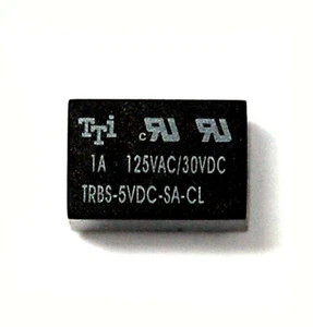 5 pièces mini relais de signal taille TTi TRBS-5VDC-SA-CL 1C bobine DC5V 5V 15,7x10,4x11,7 mm - Photo 1/10