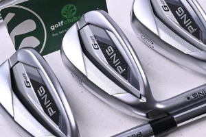 Left Hand Ping G425 Irons / 7-PW+UW / Black Dot / Regular Flex Ping AWT 2.0 - Picture 1 of 7