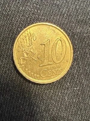 1999 Rare 10 Euro Cent ~ Cervantes Espana - Image 1 of 2