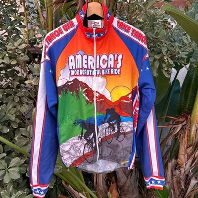 Vintage 2000s Pace USA Cycling Jacket M Lake Tahoe America’s Bike Ride - Image 1 of 4