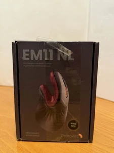ProtoArc Ergonomische Vertikale Maus Wiederaufladbar Multi-Gerät, Weinrot EM11 - Bild 1 von 5