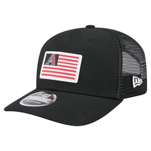 Men's New Era Black Arizona Diamondbacks Flag 9SEVENTY Stretch-Snap Hat - Picture 1 of 5